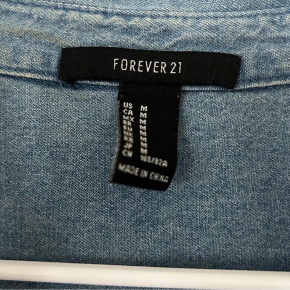 Forever21 Denim Button Down - Picture 2 of 4